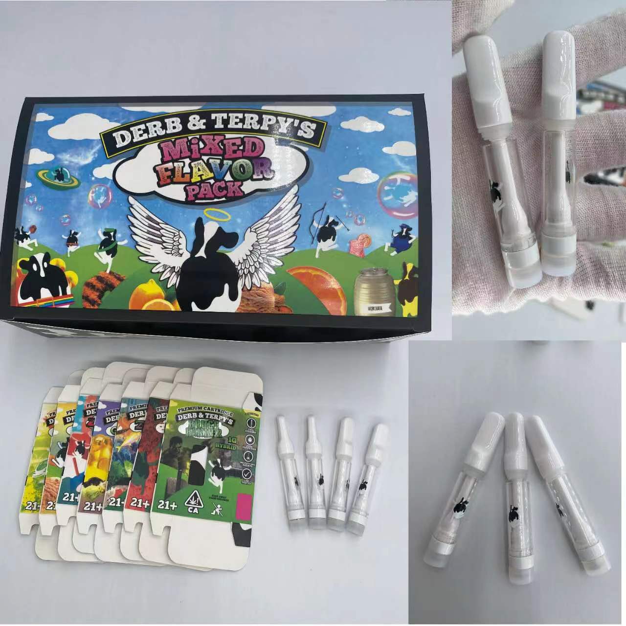 

Derb&Terpy's Cartridge Atomizers Vape Cartridges 1ml Empty Tank Press in tips