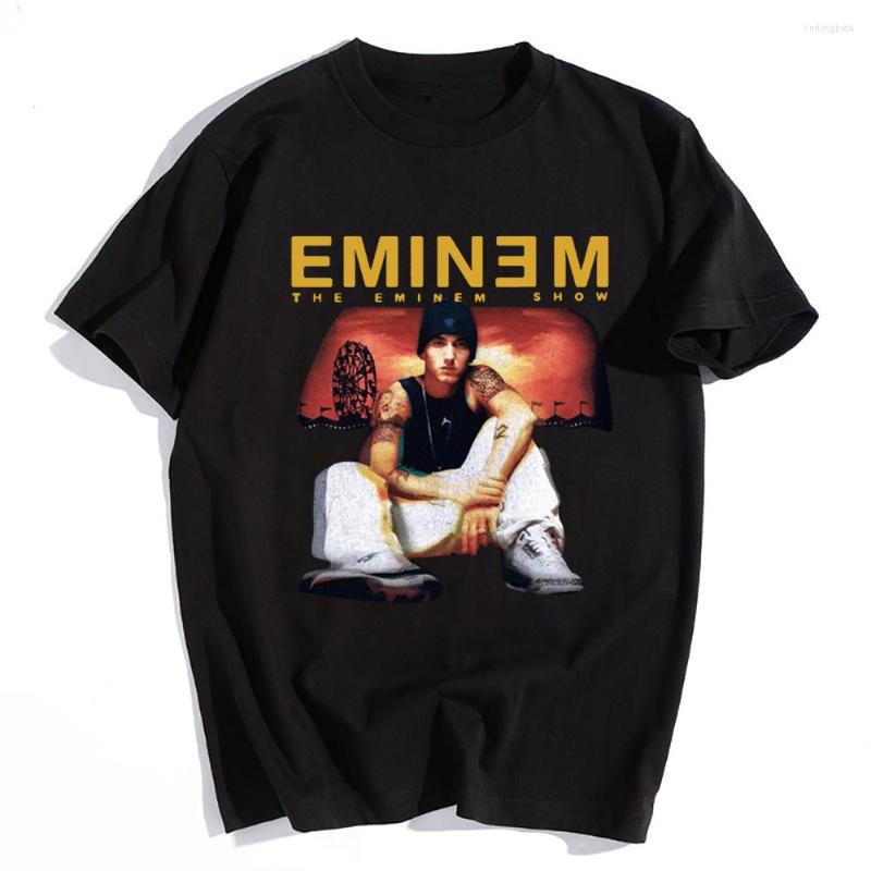 

Men's T Shirts Eminems Shirt Men Cotton T-shirts Hip Hop Rap Fashion Unisex Tumblr Harajuku Short Sleeve Tops, White 3