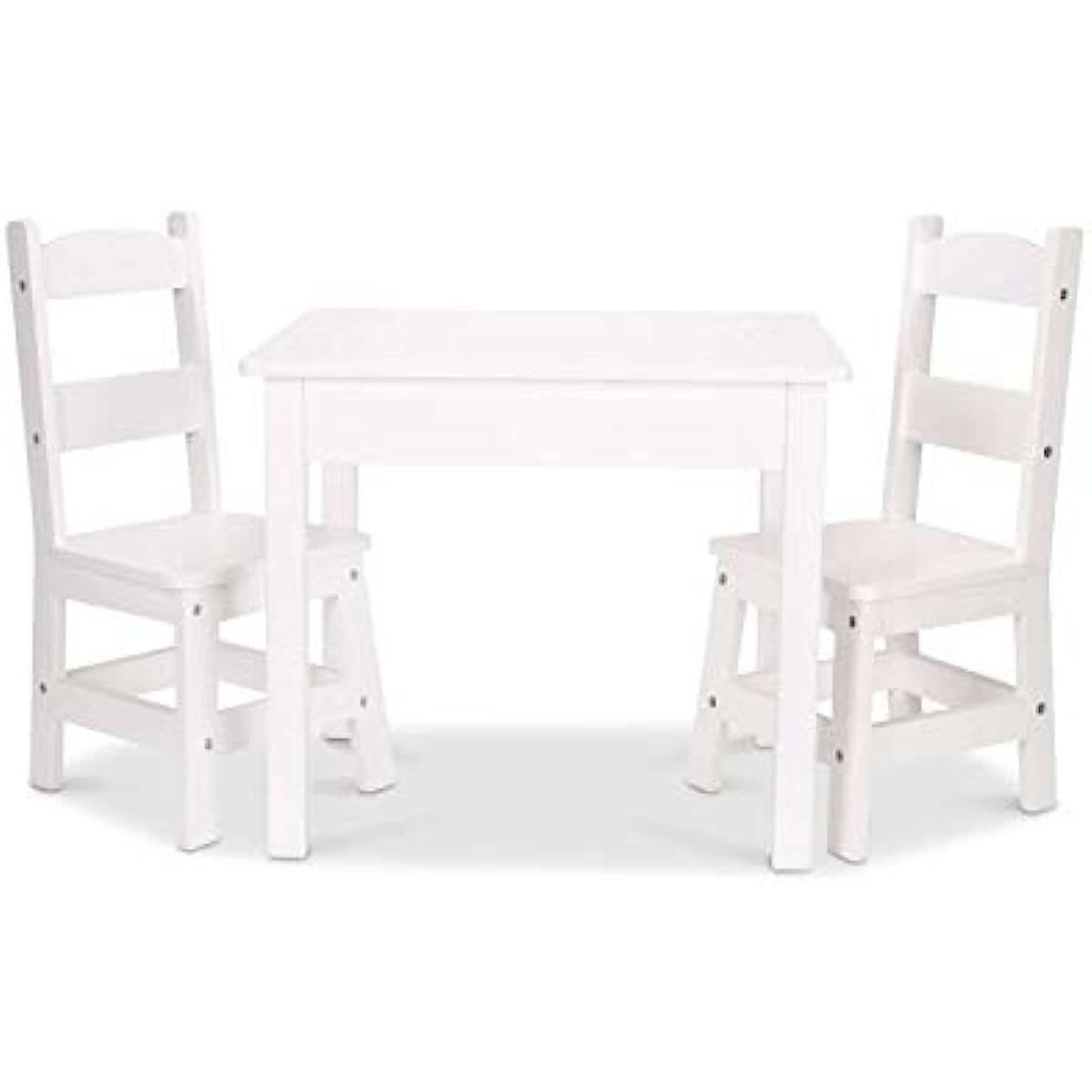 

Melissa Doug Wooden Table Chairs White