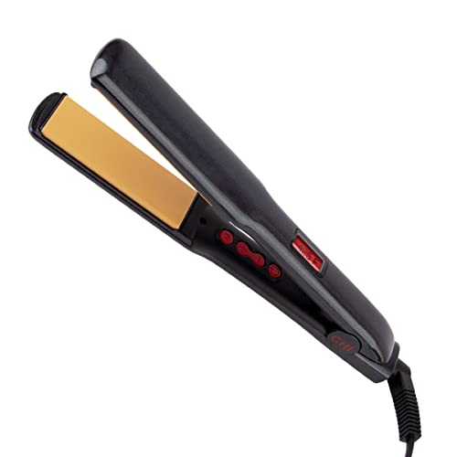 

CHI G2 Professional Hair Straightener Titanium Infused Ceramic Plates Flat Iron 1 1/4" Ceramic Flat Iron Plates Color Coded