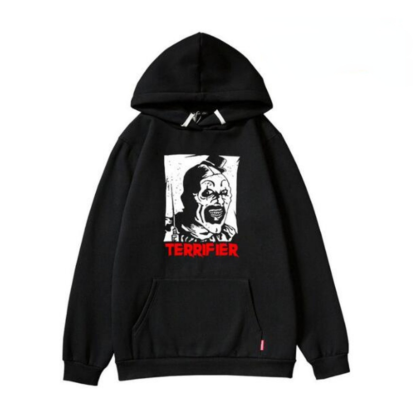 

TERRIFIER 2 Merch Oversized Hoodie Women Men Long Sleeve Pullover Hooded Sweatshirt Fashion Casual Harajuku Tracksuit Streetwear, 012