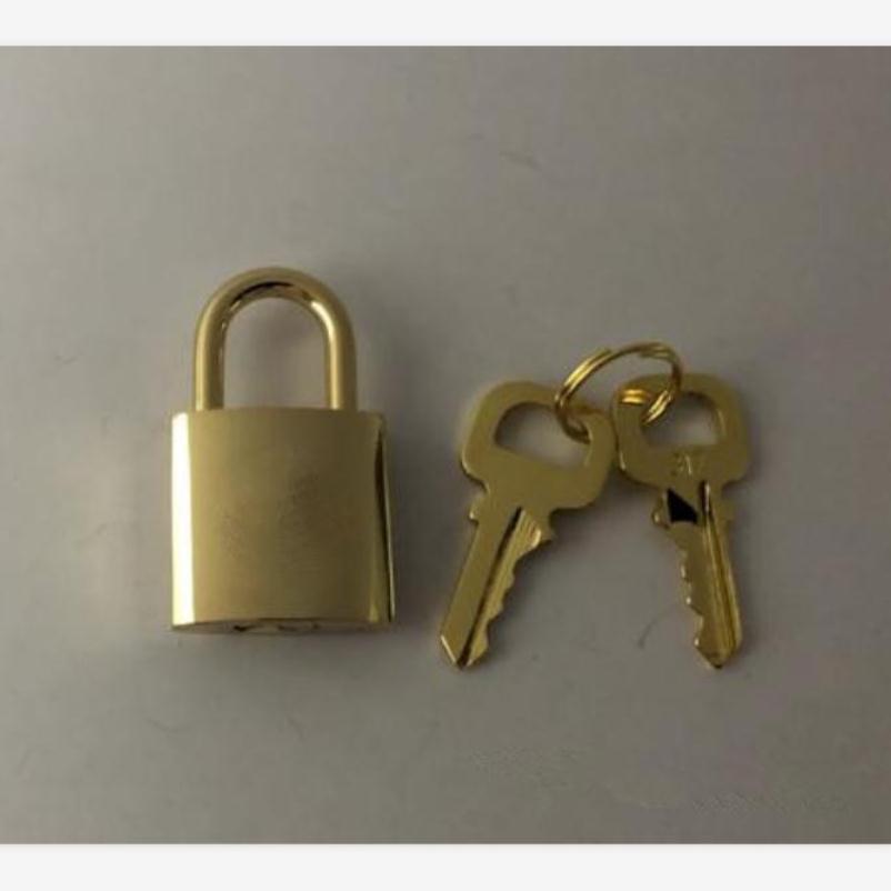 

Polished Shine Golden 1 Lock 2 Keys Bag Parts Replacement For Designer Handbag Purse Duffle Luggage 3 Color Style Stainless Metal Alloy Padlock #318
