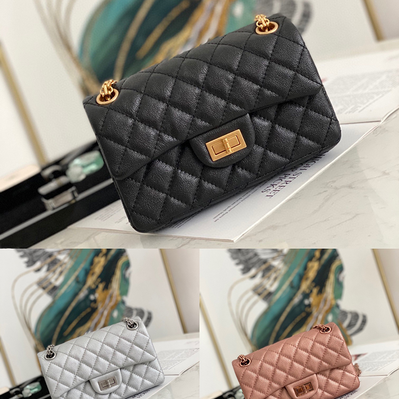 

Designer Flap Bag 10A Mirror quality Chain Bag 20CM Luxuries Calfskin MINI HANDBAG With Box C289