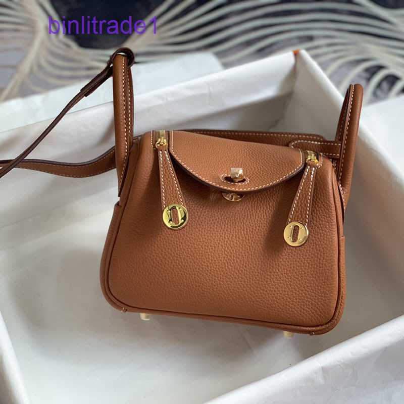 

Designer Original Lindys Cowhide leather women's bag mini 2023 bucket fashion cross body pillow medicine of sale YRWW, Sky blue