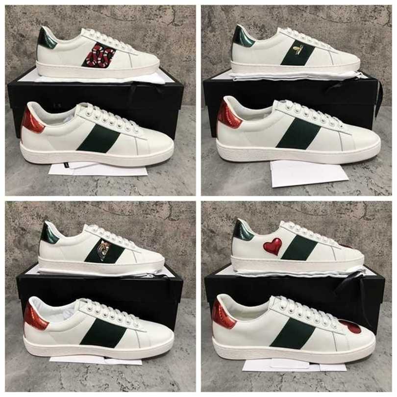 

Luxury Designer Shoes Men Women White Luxury Designer Sneaker Lace Up Genuine Leather Sneakers Fashion Women Casual Designer Sneaker KKH55FH, Strawberry