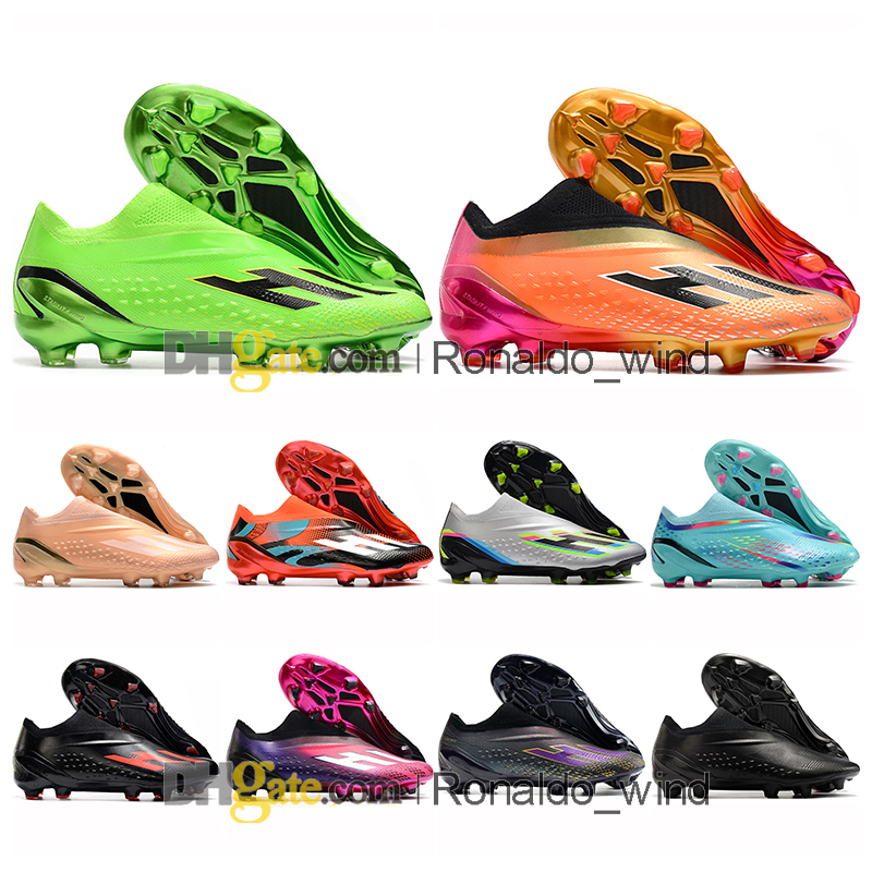 

Gift Bag Mens Football Boots X Speedportal FG Firm Ground Cleats Messis X Ghosted Speed Portal Leather Laceless Soccer Shoes Tops Outdoor Trainer Botas De Futbol, Color 9