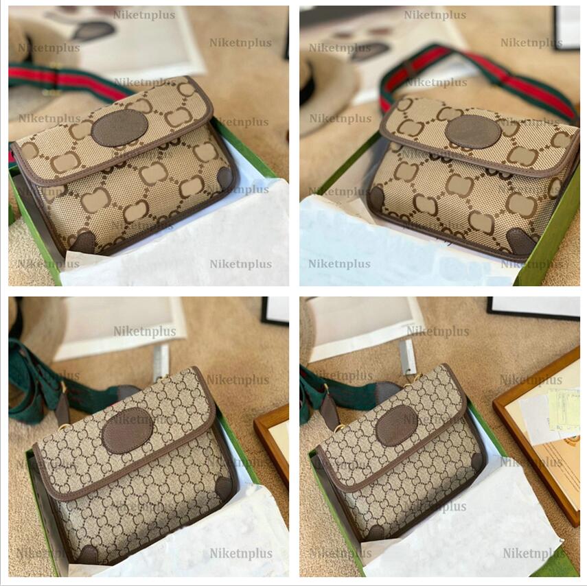 

Neo Vintage Small Messenger Bag Italy Tiger Head Green Red Web Designer Bags Brown Black Stylish Functional Shoulder Bag Purse Wallet Versatility Crossbody, #1