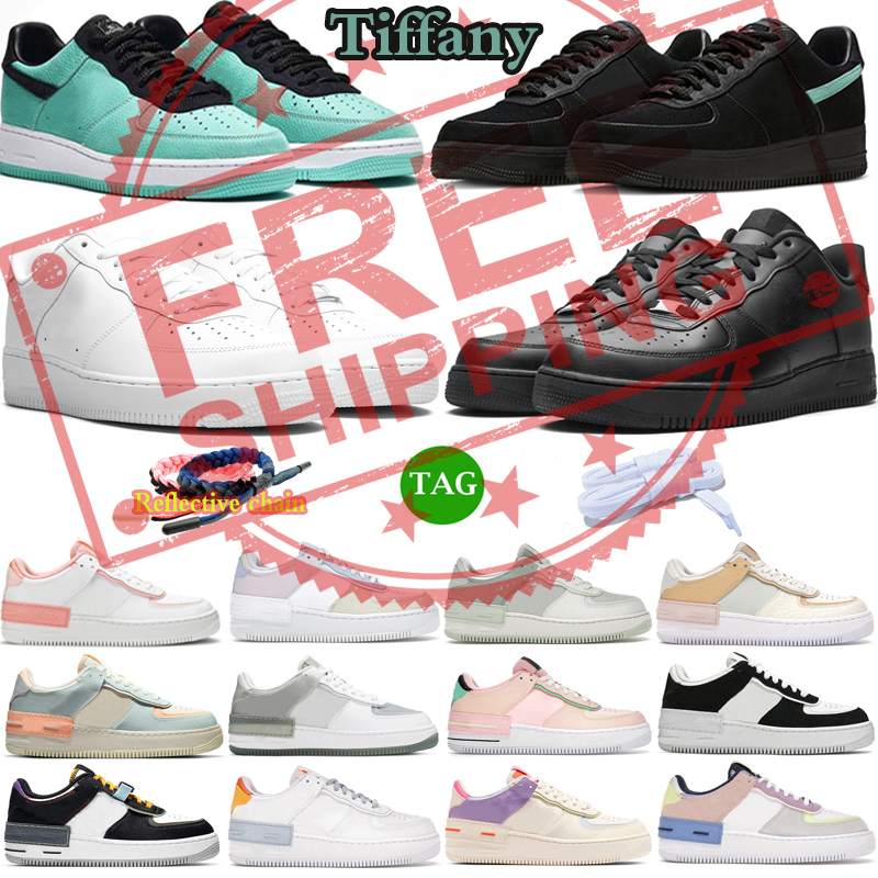 

1 ones Tiffany bule running shoes OG Photon Dust Pink Foam designer sport sneaker men women outdoor platform shadow Classic trainer sneakers one 1s low white size 36-45, #3 white