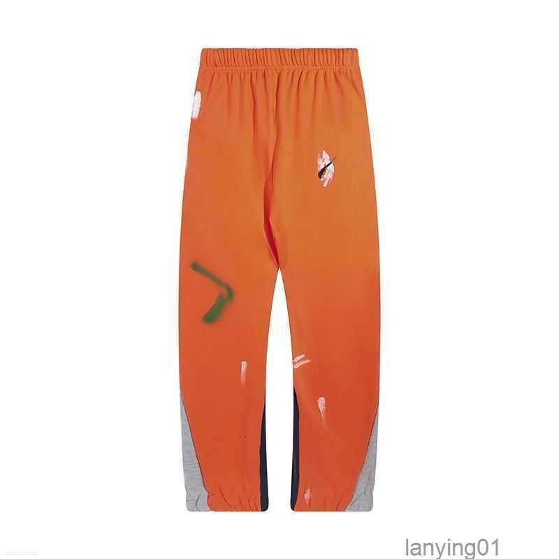 

Men' Pants Jeans Galleries Dept Designer Sweatpants Sports Hand Painted Ink Splashing Stitched and Women' High Streetrc4y58hv, Grey terry