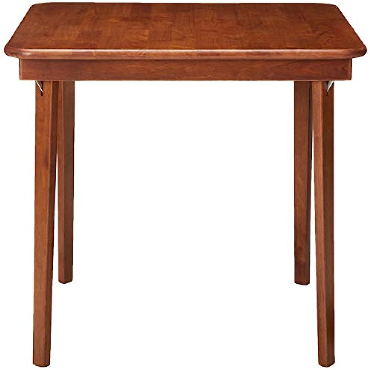 

STAKMORE Straight Edge 32 Square Folding Card Table Cherry Finish camp tables