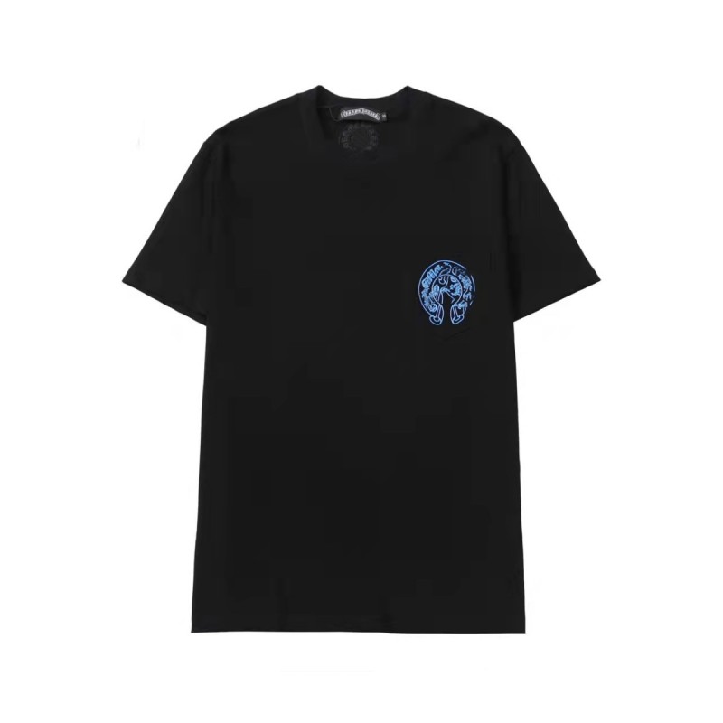 

Mens Heart Designer T Shirt Chromes Letter printed shirts Short Sleeve Fashion Ch Brand Designer Top Tees Luxury Summer Horseshoe Men Women Sanskrit Cross Pattern