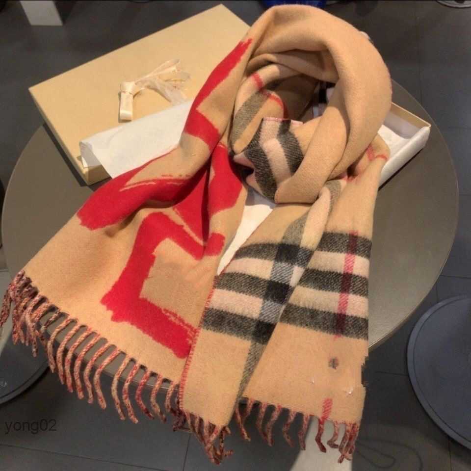 

2021 New Top Women Man Designer Scarf Fashion Brand 100% Cashmere Letter Scarves for Winter Womens and Mens Long Wraps Christmas Gift 180-38