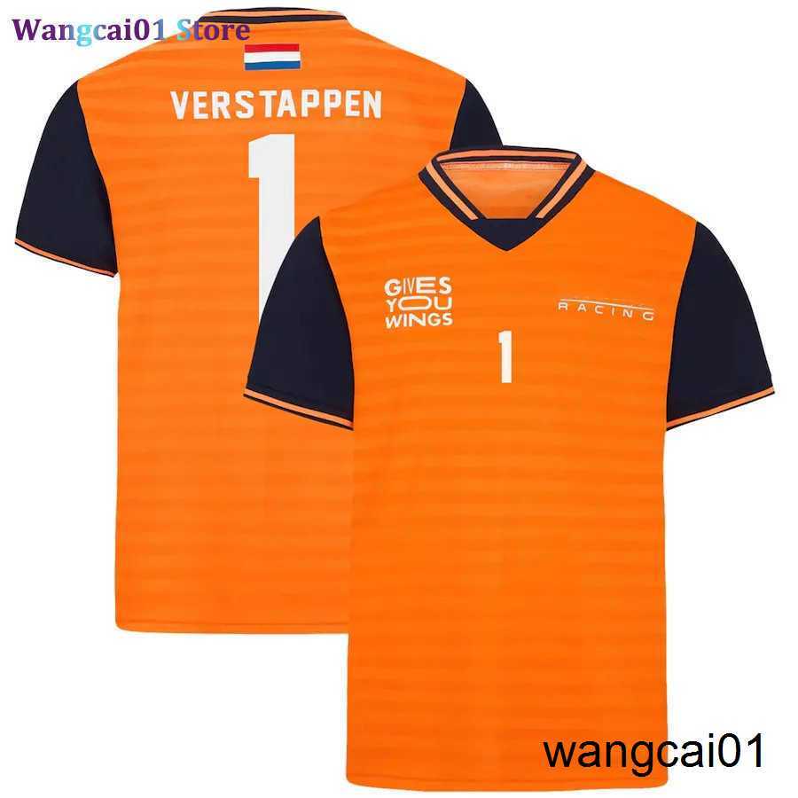 

wangcai01 DIY T-Shirt The new 2022 f1 driver Max Verstappen Sportswear t-shirts men and women with isure summer short seve T-shirt 0315H23