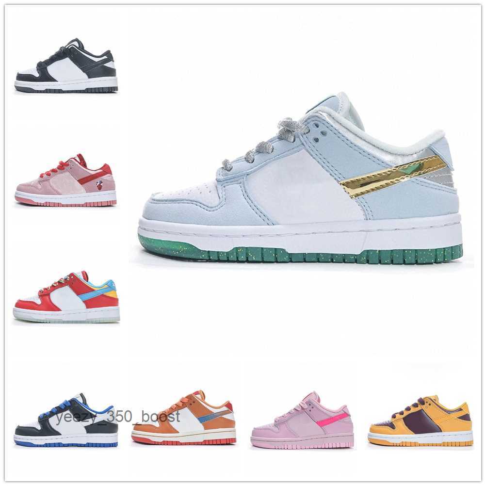 

Kids Shoes Low Running UNC Triple Pink Panda Orange Sb Dunks Lows Grey Fog White Black Team Green GAI Boy Girls Youth Children Sports NDI0