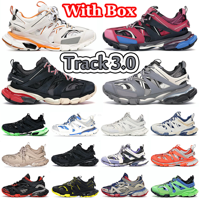 

Luxury Brand Designer Men Women Casual Shoes Balengiaca Track 3 3.0 Triple White Black Sneakers Tess.s. Gomma Leather Nylon Printed Trainers Shoe With Box Dust bag, #36 36-40