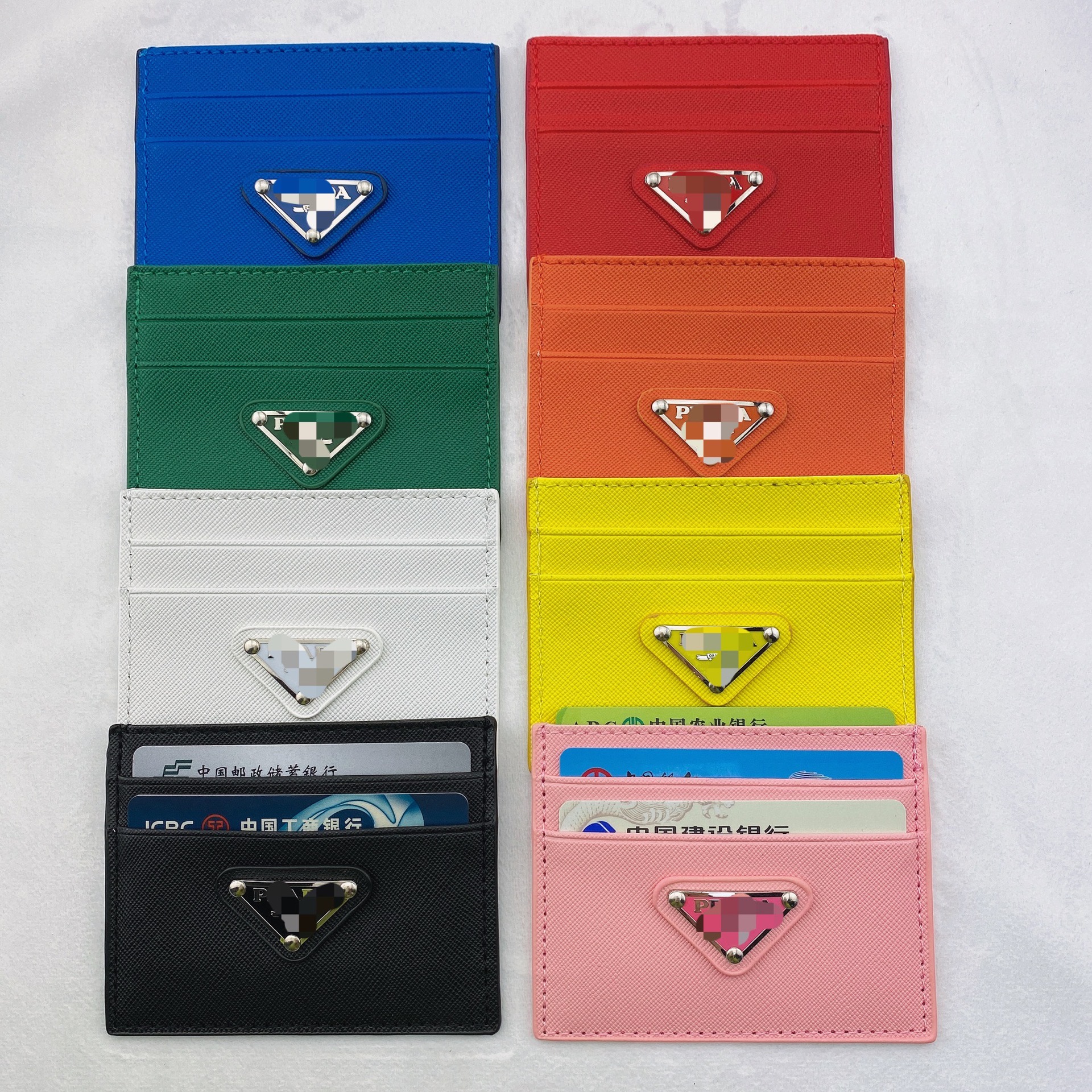 

PRA Designer Passport Card Holders Credit Wallet Cover ID Business Mini Coin Pocket for Ladies Purse Case Triangle ladies coin purse holders Triangle Logo hdm, More colors