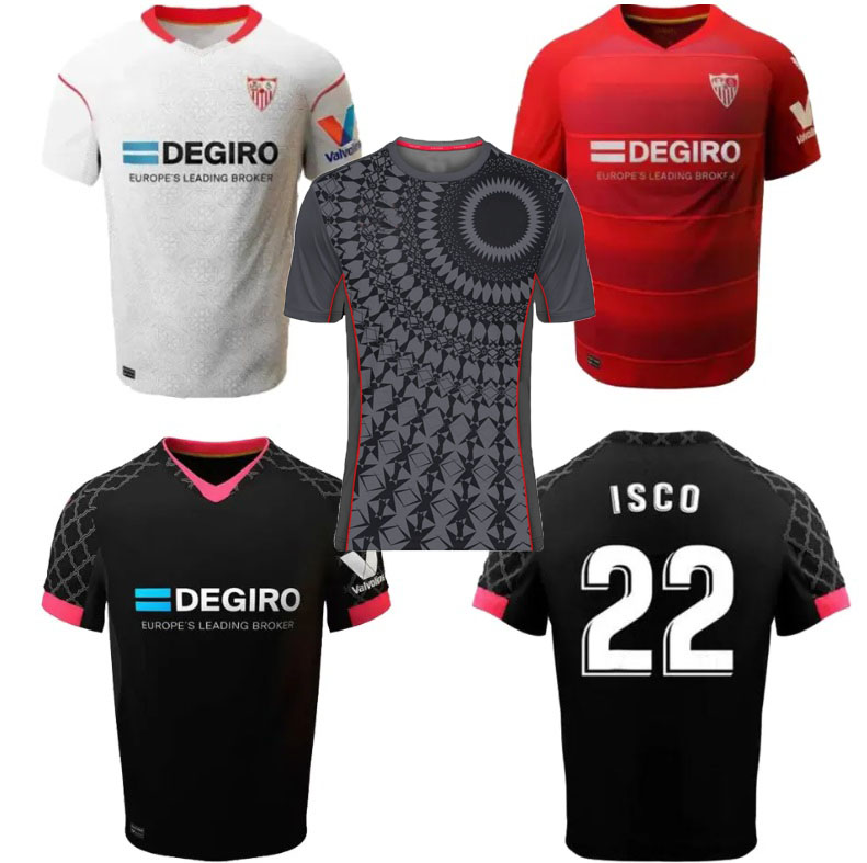

22 23 Soccer Jerseys Amazing Sevillas FC RAKITIC .OCAMPOS 2022 2023 I.RAKITIC NAVAS DE JONG EL HADDADI REGUILON GOMEZ LAMELA Football Shirt Men camisetas futbol
