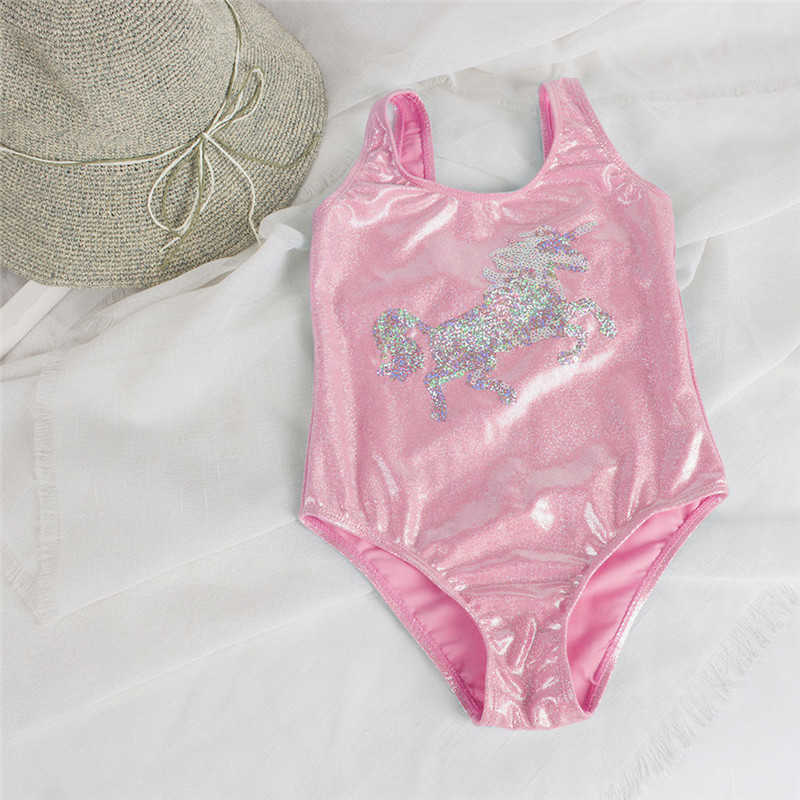 

One-Pieces 2023 Children Swimwear For Girls One Piece Children Swimsuits Girls Swimsuit Kids Bathing Suit 3-8Years Sliver Sequins L230315