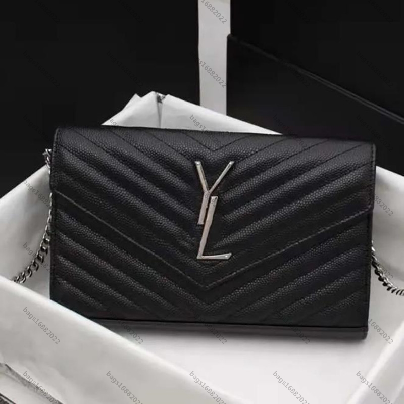 

Luxury loulou envelope bag women shoulder crossbody bag designer handbag metal sign shoulder clutch bags classic square designer bag tote luxurys bags, Add box