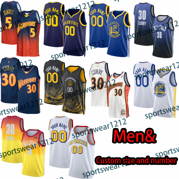 

Vintage 30 Curry Thompson Basketball Jerseys Green Wiggins Poole 2022 23 Blue Black Jersey 11 22 3 23