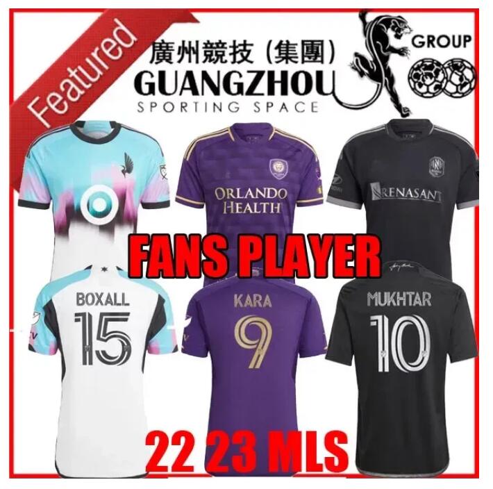 

MLS 2023 2024 Orlando city Soccer Jerseys PEREYRA 23 24 Nashville SC MUKHTAR Minnesota BOXALL FRAGAPANE LOD united Football Shirt Uniforms top FANS PLAYER LSP
