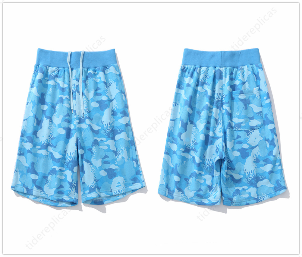 

mens shorts designer shorts women swim shorts shark Camo mesh print color Luminous gym swimming inaka Classic Colored Reflective Alphabet letter patch B3, Style no. b