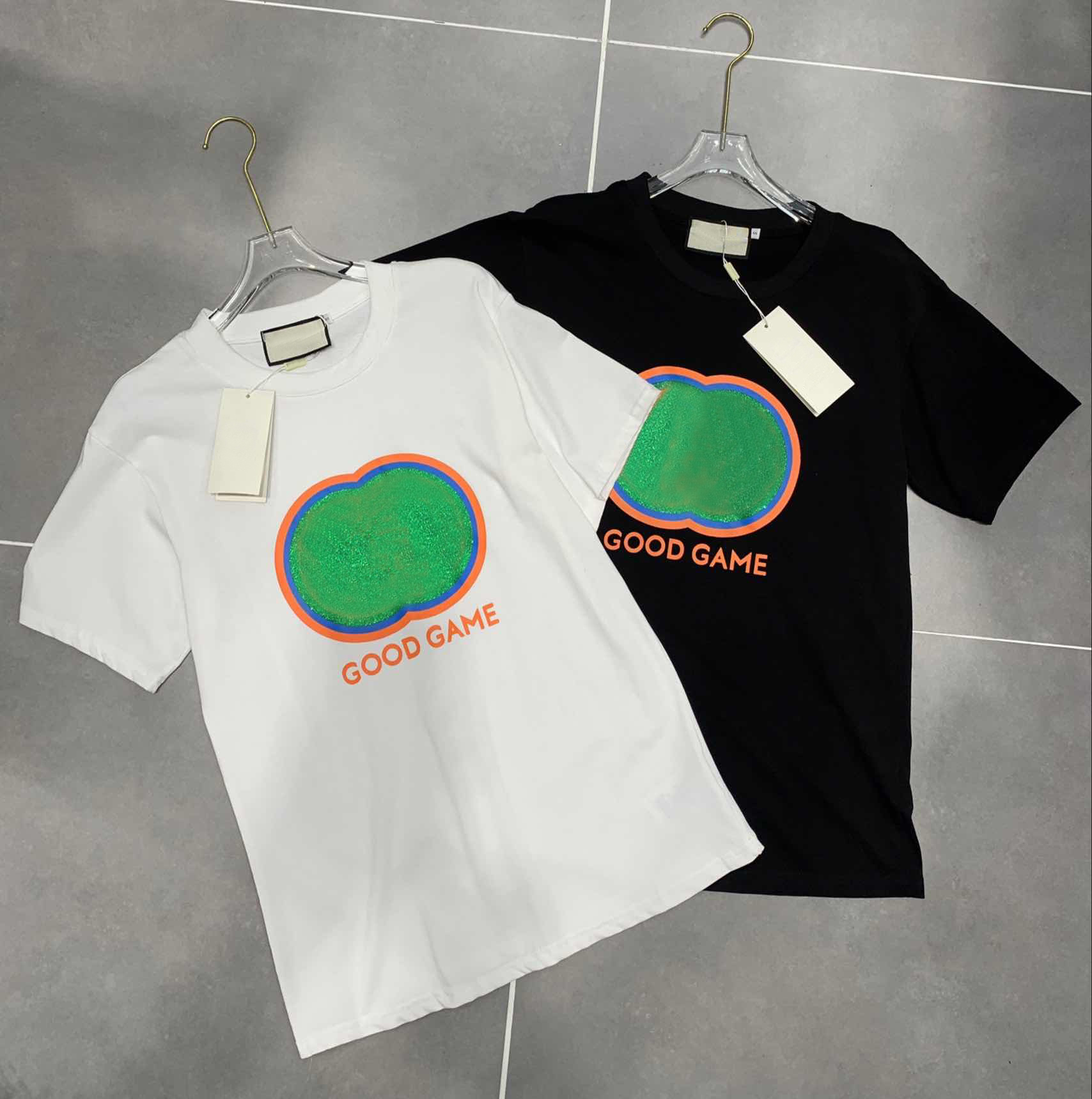Women's T-shirt Designer short-sleeved summer fashion with double-letter printed mens casual Tshirt Crew neck breathable sweatshirt-image-850120675