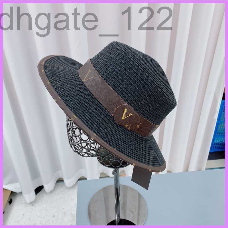 

designer 22SS Bucket Hat Women Mens Designer Casquette Womens Straw Letters Summer Outdoor Caps s High Quality Baseball Cap Brim VA0P, Black