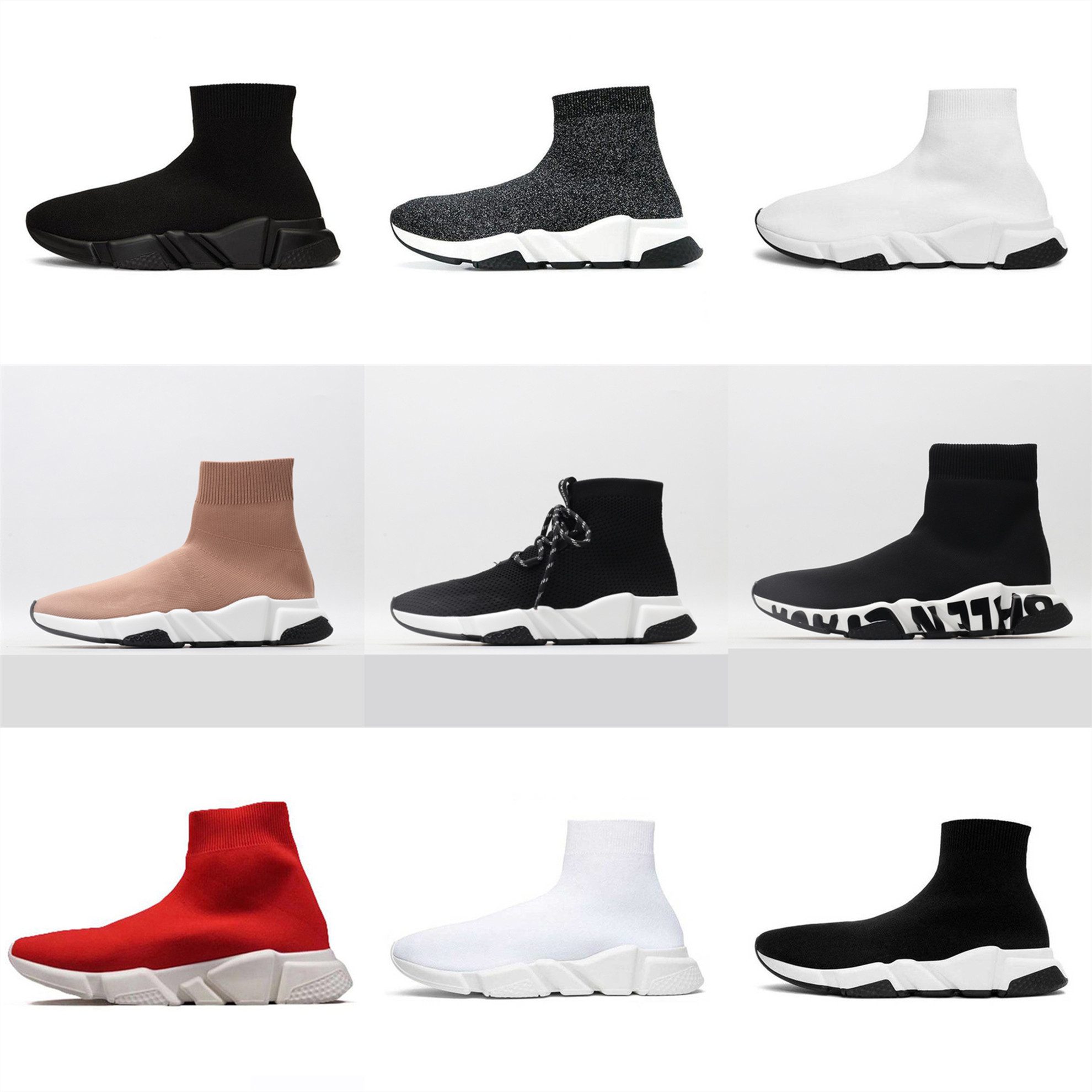 

High 2023 Quality Men Woman Casual Shoes Sock Shoe Speed Trainer Sports Knitted Stretch Sneakers Speed Trainers Scarpe Chaussures Comfort Sole Strentch Boots, Color 012