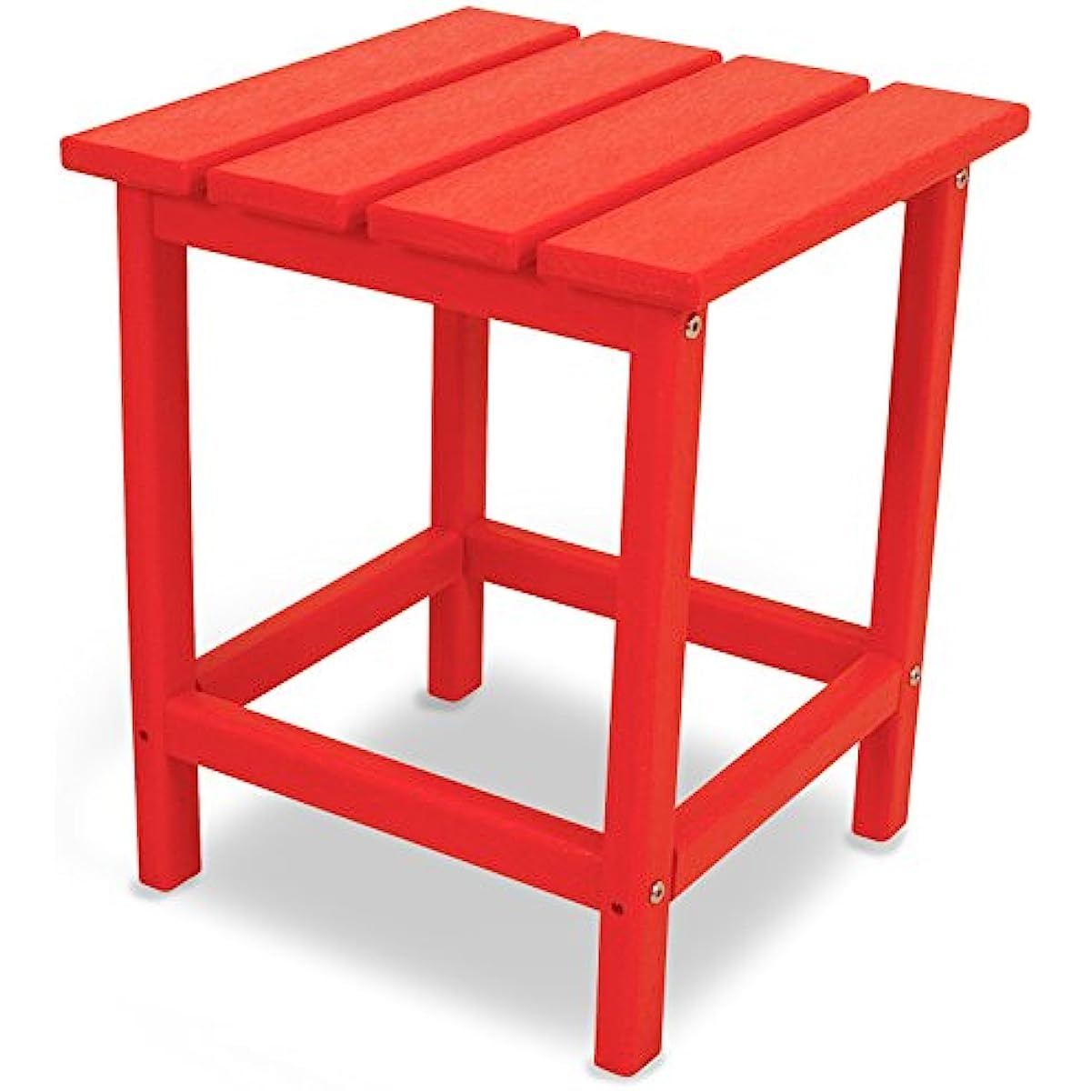 

POLYWOOD ECT18SR Long Island 18 Side Table Sunset Red lifetime camp table