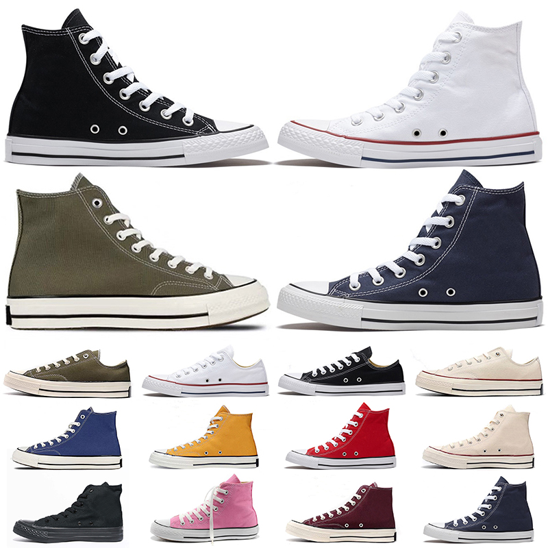 

Designer classic casual shoes 1970s men women canvas shoe mens low high star platform sneaker black white red navy blue yellow sport trainers, #20
