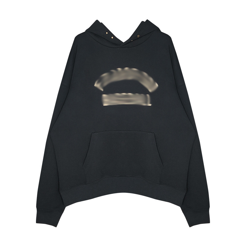 

Hoodies Sweatshirts classic letter High Mens street loose autumn and winter hooded long sleeved sweater man FLSB, Black
