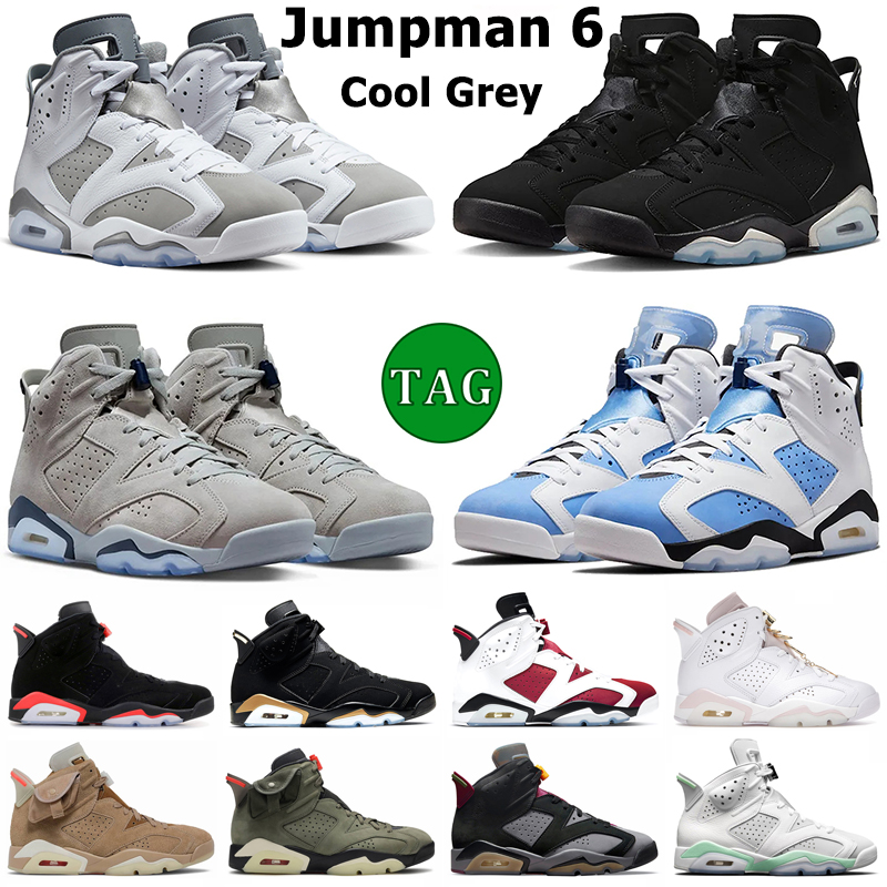 

Jumpman 6 Basketball Shoes 6s UNC White Black Infrared Cool Grey Bordeaux Carmine Electric Green Hare Mens Trainers Sports Sneakers