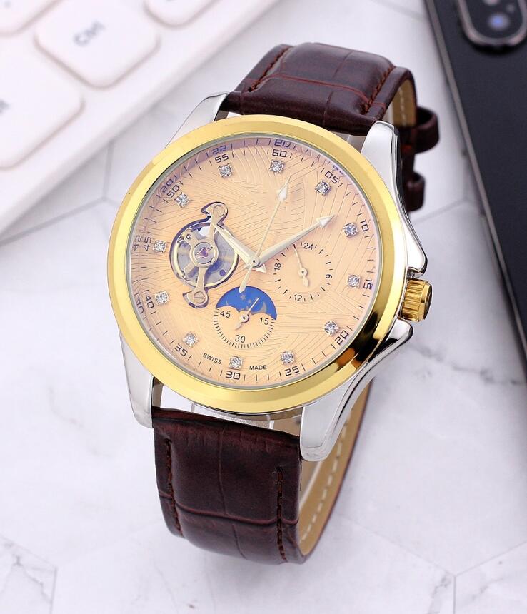 

2023 All Subdials Work Mens Watches Steel Automatic mechanical Wristwatches Stopwatch Watch relogies for men relojes Gift