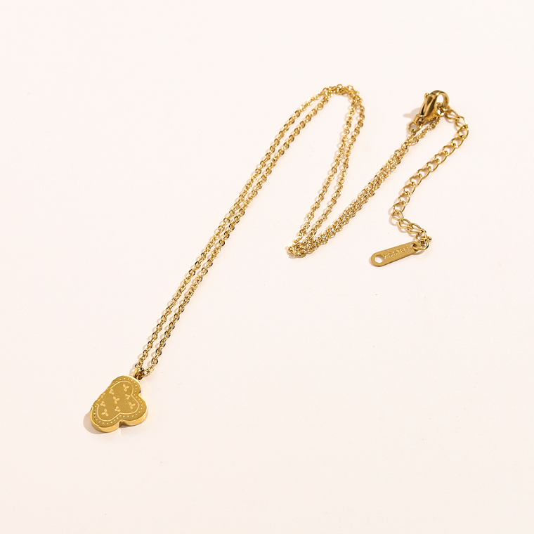 

Luxury Designer Brand Necklace 18k Gold-plated Pendant Necklace For Women Four Leaf Flower Necklace Girl Love Jewelry Long Chain Gift With Box