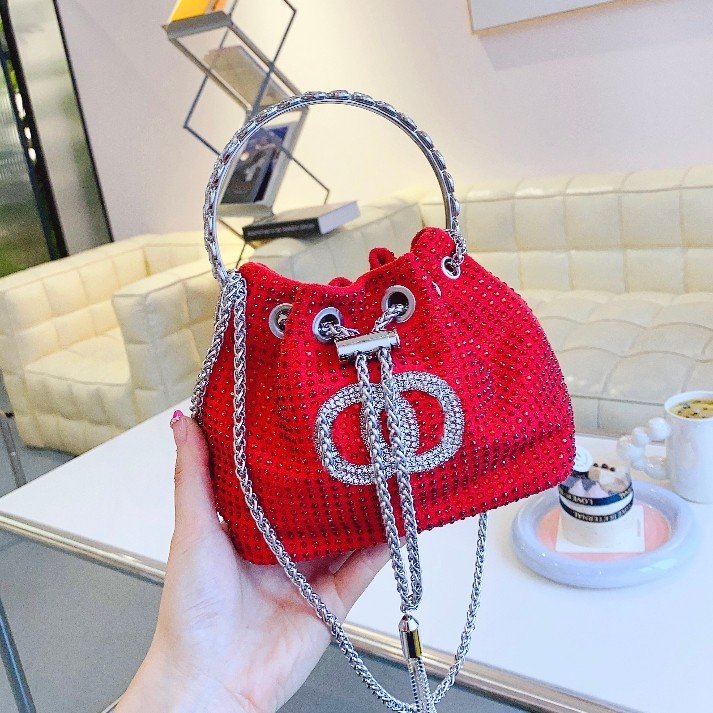 

Designer Classic Diamond Bucket Bags Drawstring Bag handbag women shoulder bags tote casual shopping channel wallet chain crossbody handbags lady, Yellow