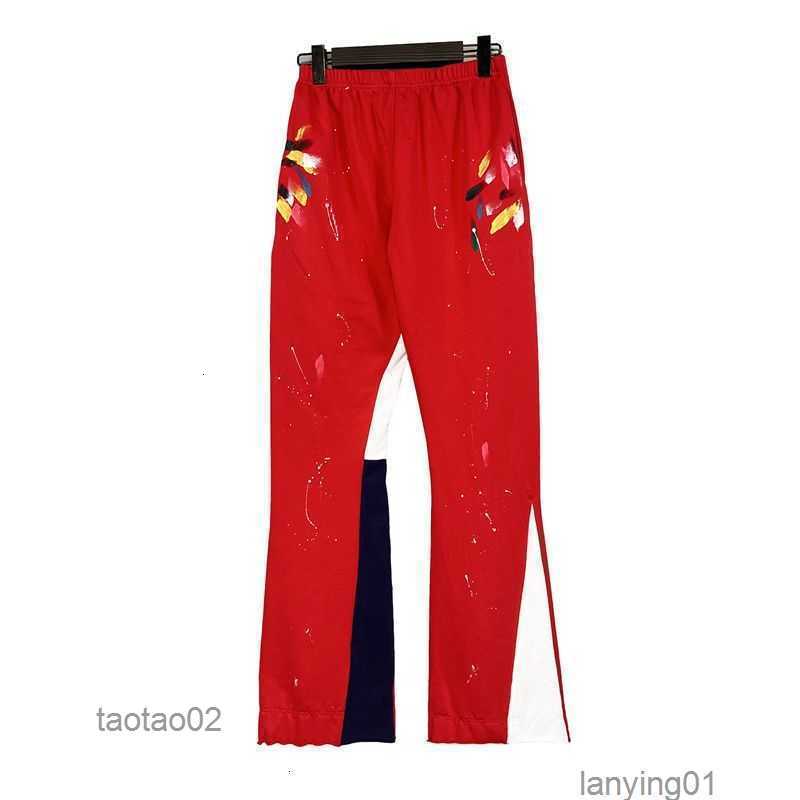 

Men' Pants Galleryes Pant Fashion Dept Mens Sweaterpant Sport Speckled Patchwork Drawstring Trousers for Men Women High Streetoez4, White oa8058