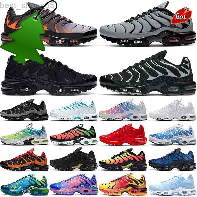 

max KD plus tn running shoes men women Spider Web Black Aqua Silver Grey Yellow Red Green Batman Greedy tns mens womens trainers, #34