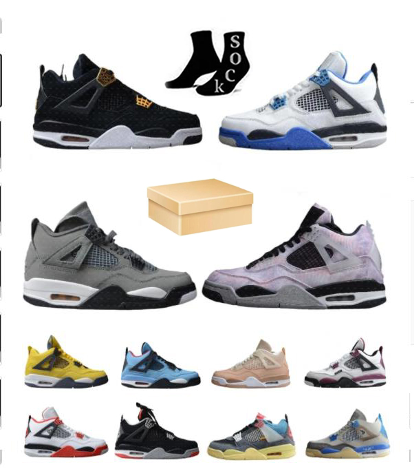 

Basketballs shoes 2023 Designer sneakers Royalty Military jumpman 4s for mens womens Multiple Sizes casual shoe Plate-forme men trainers, Color 4