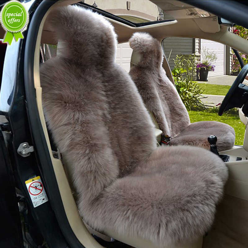 

New Universal Wool Car Seat Cover Fur Capes For Cars Faux Plush Seat Cushion Autumn Winter Auto Chair Protector for Renault Clio