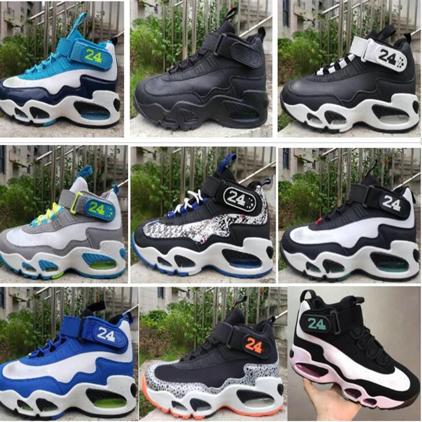 

Griffey 1 GS Basketball Shoes Front and rear airs cushion Sneakers Orange black blue red Men's Sports Tennis Training Shoe US241S