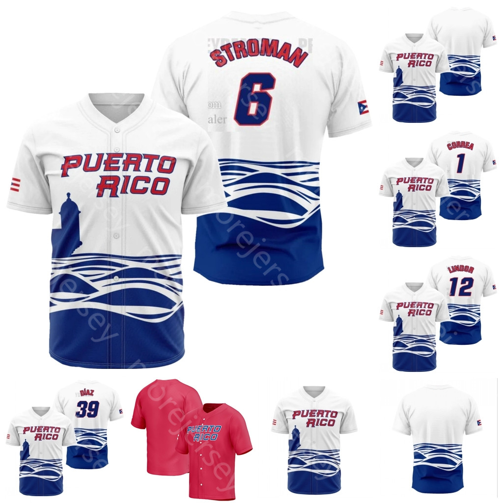

Team Puerto Rico Baseball Jersey 2023 21 Roberto Clemente MJ Melendez Maldonado Cruz Moran Santiago Underwood Jr. Machin Miranda Rivera, White