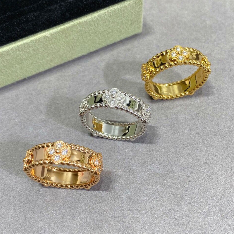 

Classic Luxury Cluster Rings Jewelry 925 Sterling Silver Narrow Edition Kaleidoscope Ring Women's Exquisite Fashion Luxury Brand