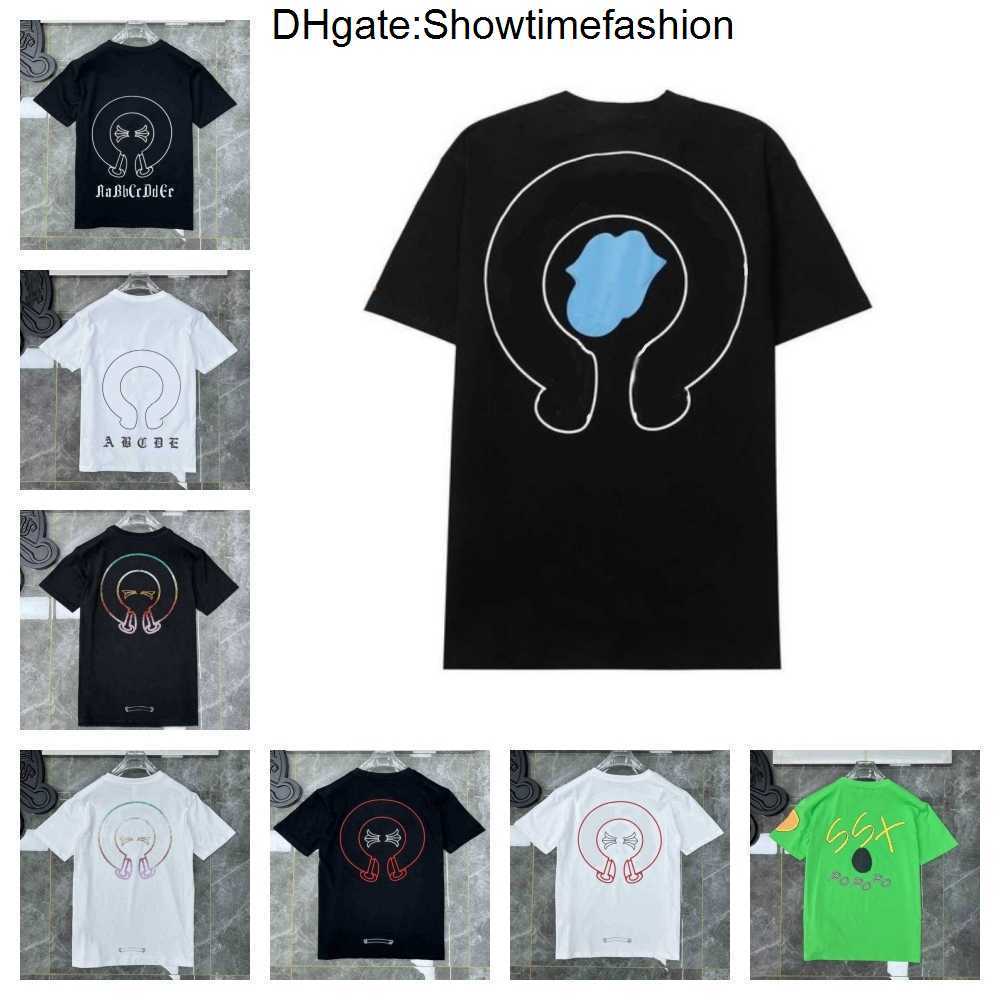 

Classics Mens t Shirts Heart High Quality Brand Crew Neck Chromes Short Sleeves Tops Tees Ch T-shirts Sweater Casual Horseshoe Sanskrit LNCQ, 16