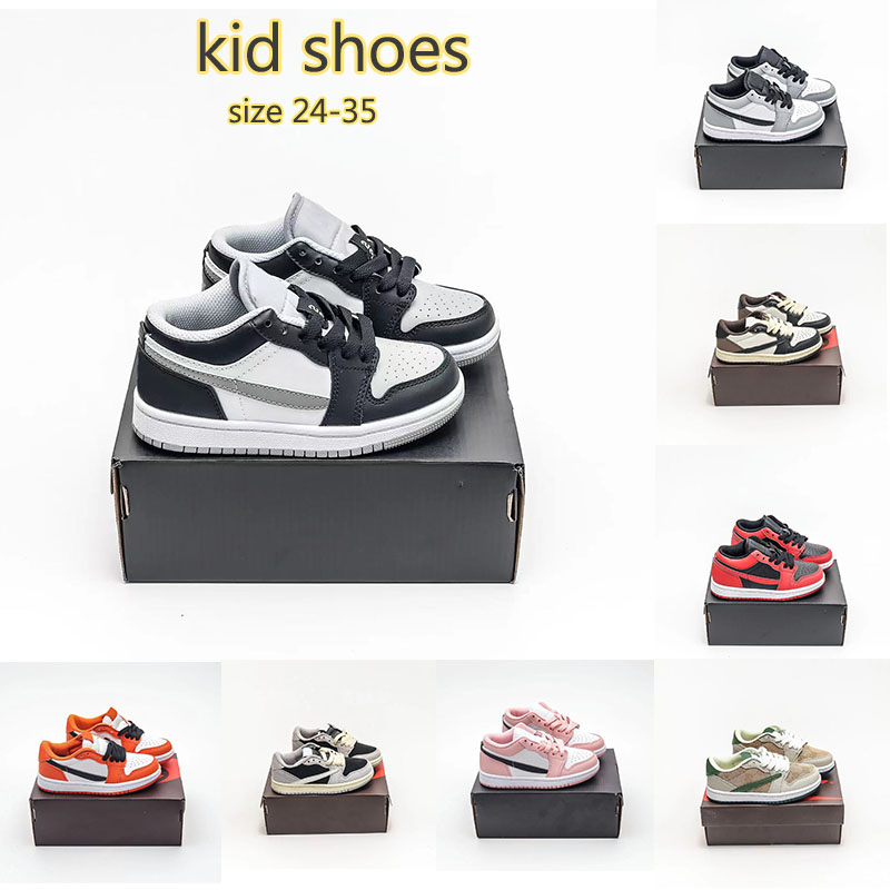 

1s low Sports Basketball Shoes Original Jumpman 1 dhgate kids designer baby Sneakers Light Smoke Grey Shadow Reverse Bred Reverse Mocha Starfish Trainers Athletic
