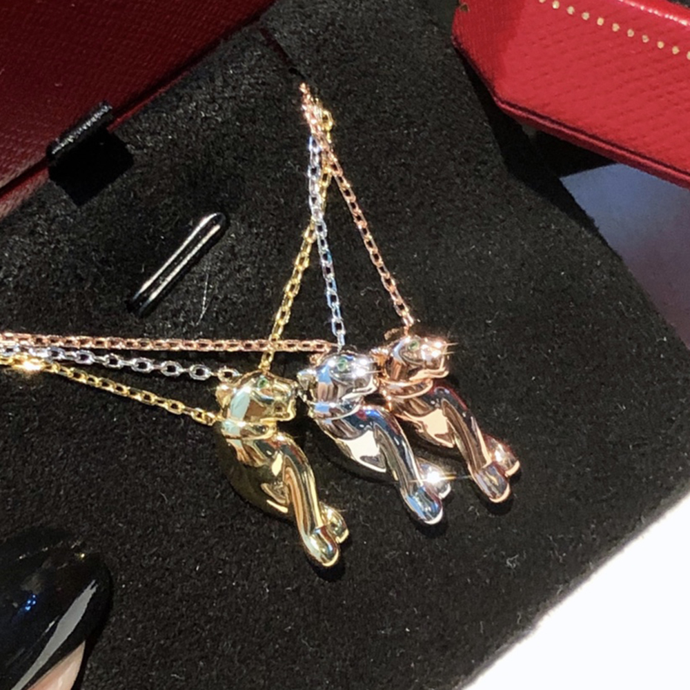 

panthere necklace for women designer for man diamond Emerald fine silver Gold plated 18K T0P quality highest counter quality classic style fashion premium gifts 016