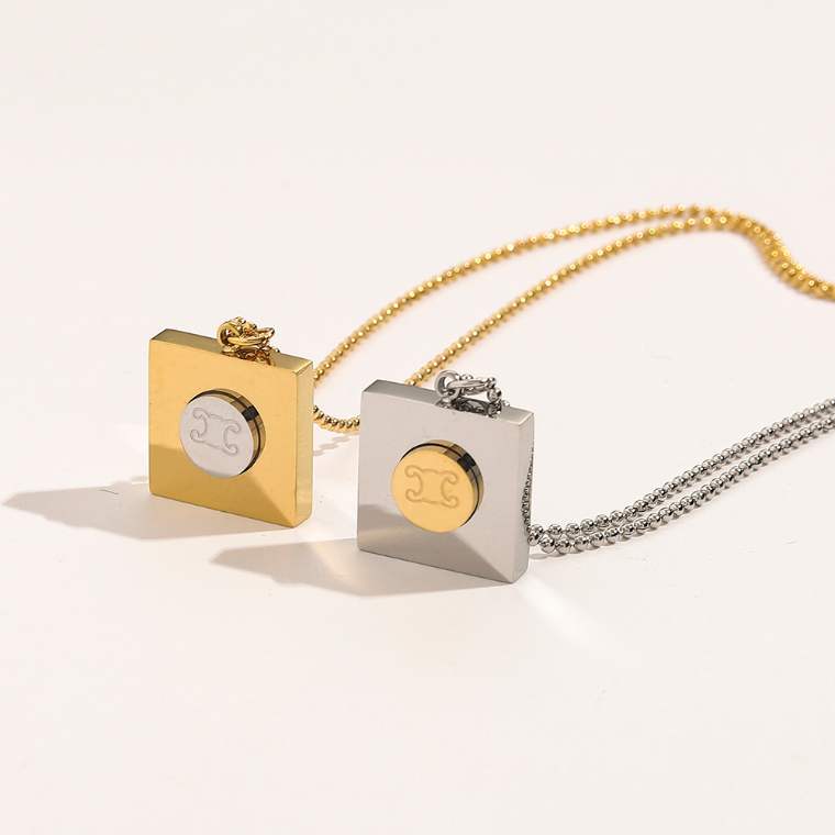 

Luxury Fashion Choker Necklaces Designer 925 Silver Plated 18K Gold Plated Stainless Steel Letter Pendant Necklaces For Women Wedding Jewelry ZG1682