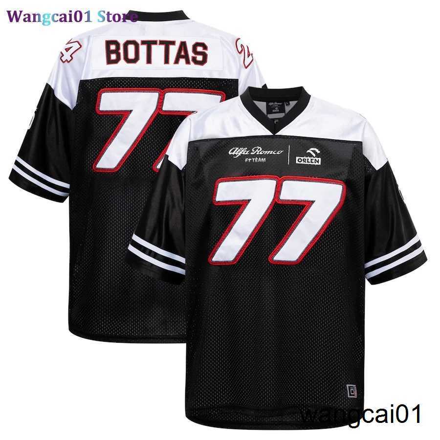 

wangcai01 DIY T-Shirt Alfa Romeo F1 Team ORN Special Edition Football Jersey - Valtteri Bottas Men's summer breathab sports short-seved T-shirt 0315H23