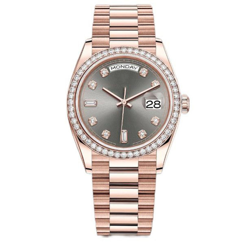 

Mens watch and womens watches classic 41mm automatic movement double calendar 904L stainless steel rose gold bracelet sapphire glass waterproof luminous watchs, D20