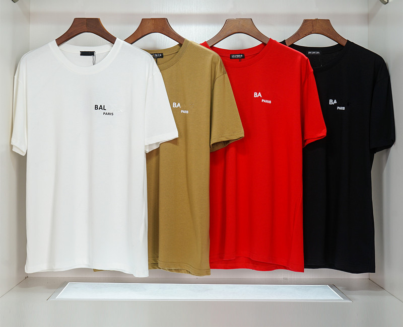 

Fashion Mens T Shirts Women Designers T-shirts Tees Apparel Tops Man s Casual Chest Letter Shirt Luxurys Clothing Polos Sleeve Clothes Bal Tshirts, 13